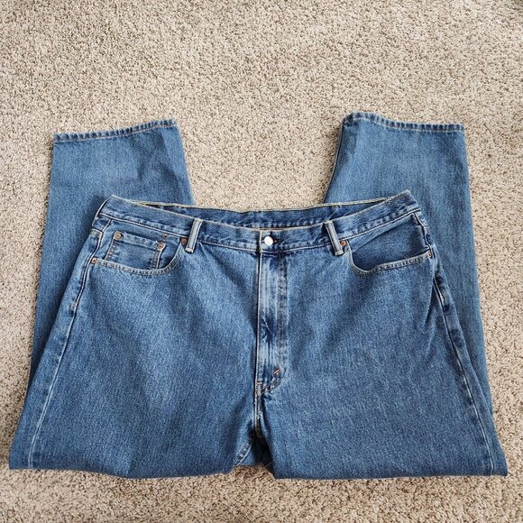 Levi's 550 Relaxed Fit Medium Wash Blue Jeans - Picture 1 of 8